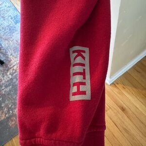 Mens Kith Red Sweat Joggers- size small